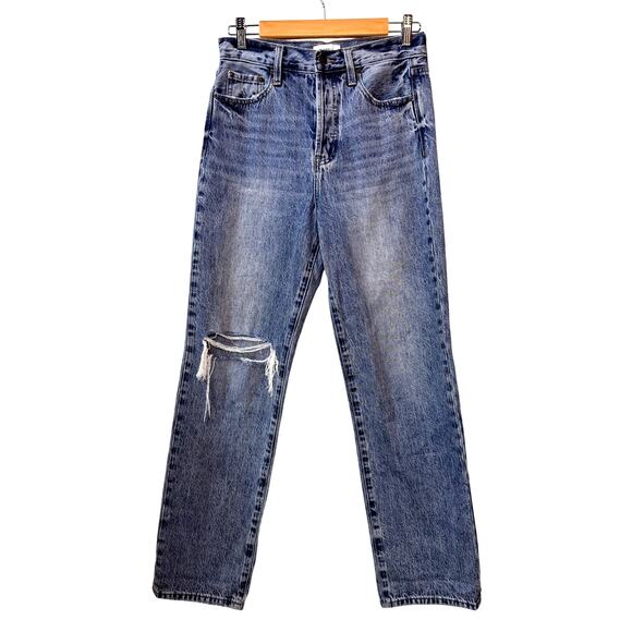 pistola Denim - PISTOLA Cassie Jeans Women's 27 Medium Wash High Rise Straight Leg Button Fly
